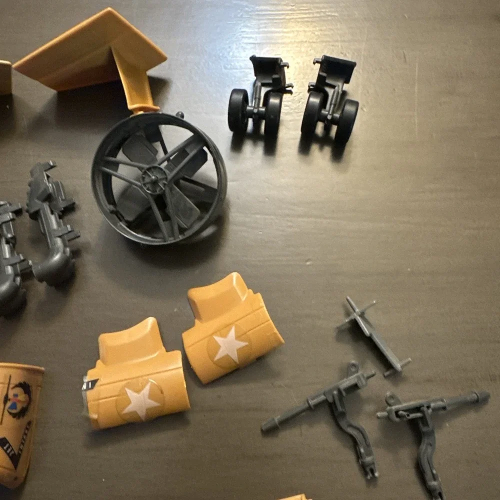 Vintage GI Joe 1986 Tomahawk Helicopter Parts Blades Seats Guns Wings